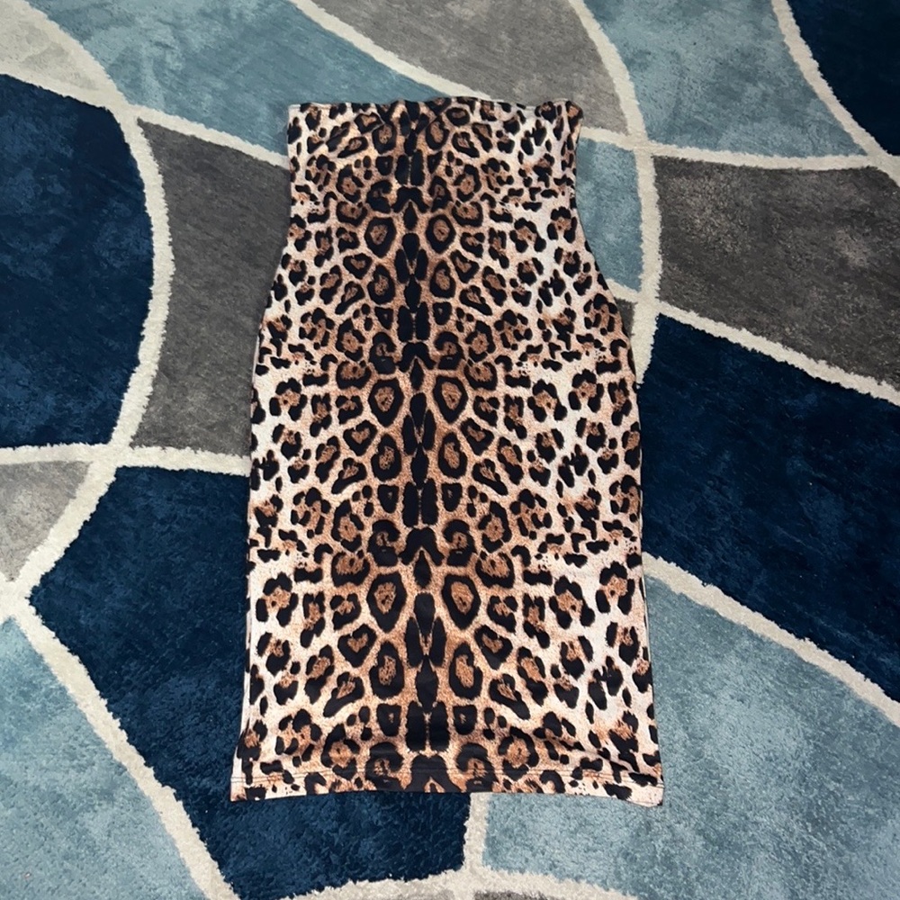 Leopard print bodycon dress